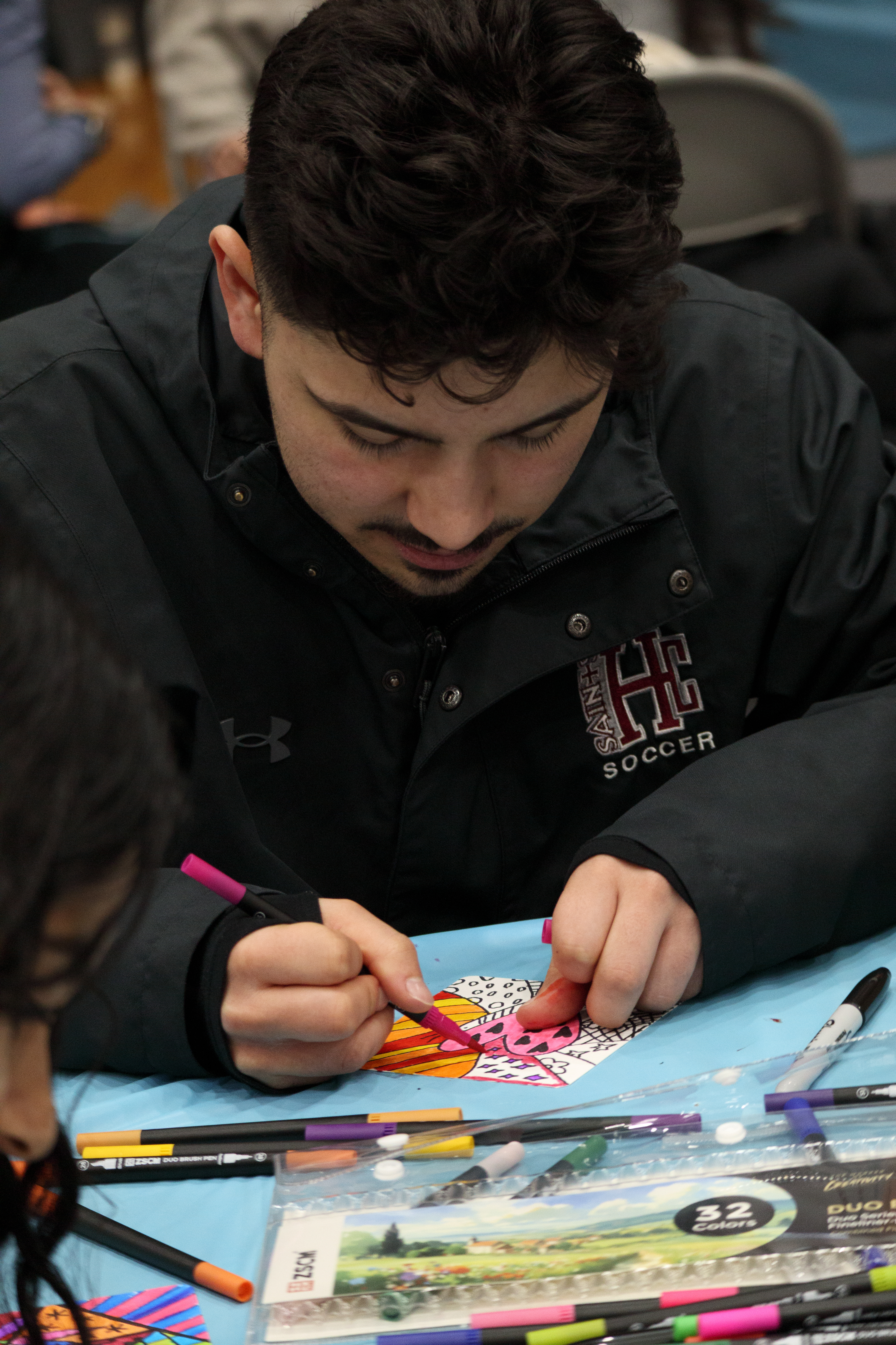 Students at a Wellness Fair activity